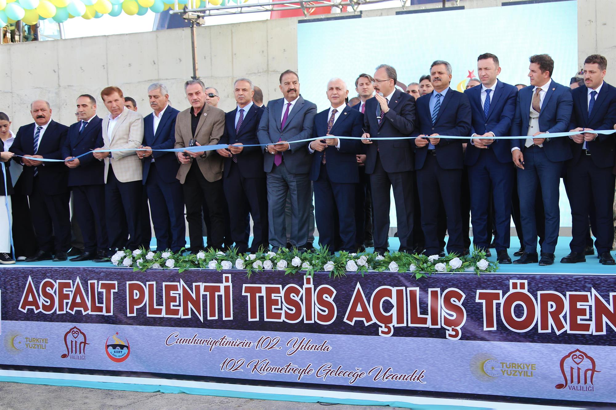 Rektörümüz Prof. Dr. Nihat Şındak İlimizde Cumhuriyet’in 102’nci Yılına Özel 102 Kilometrelik Yol Çalışmasının Açılış Programına Katıldı
